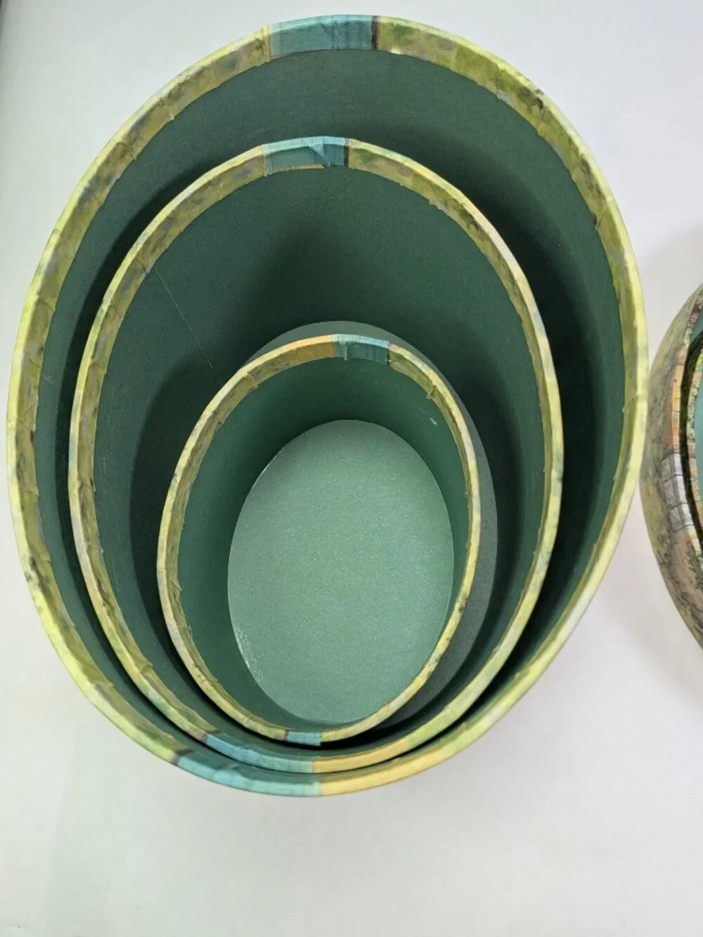 Vintage Bobs Boxes Cottage Garden Nesting Oval Box Set Sherri Buck Baldwin Lang